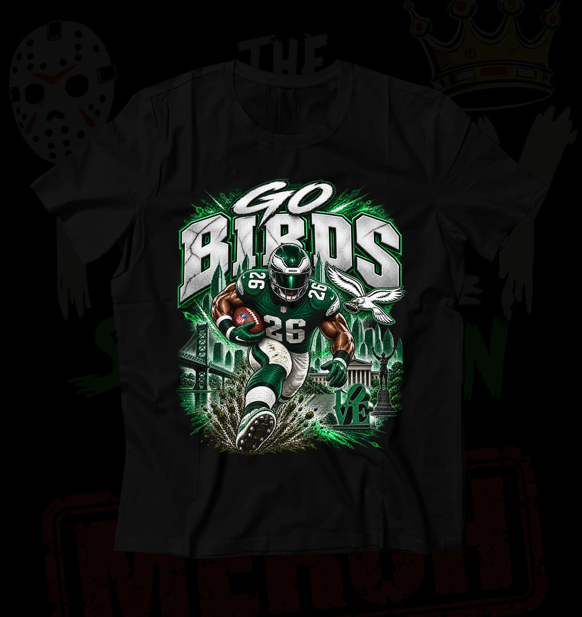 "Go Birds" 100% Ring Spun Cotton Tee