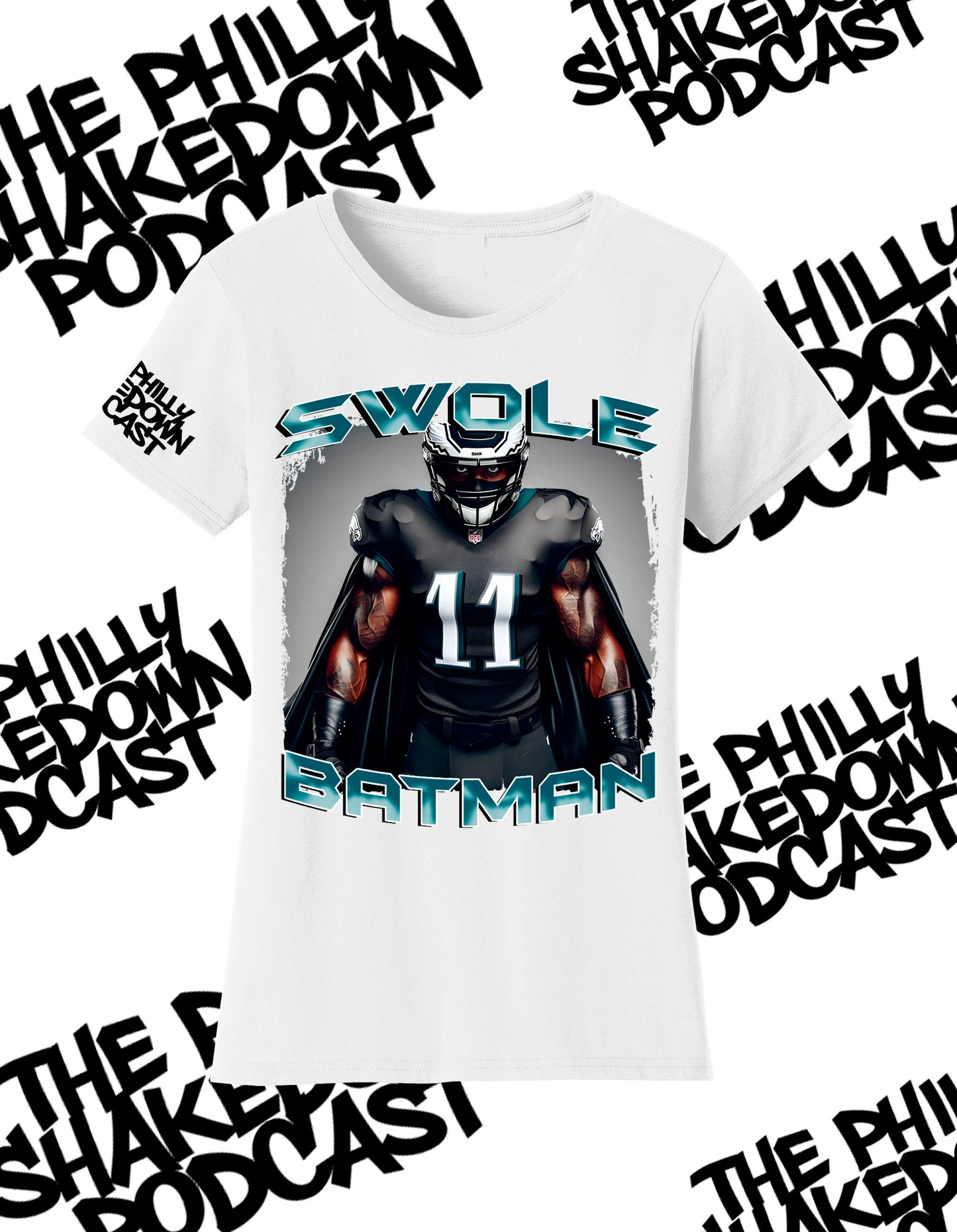 Ladies "Swole Batman" 100% Ring Spun Cotton T-Shirt