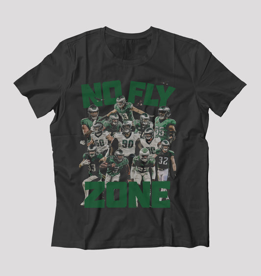 "NO FLY ZONE"100% Ring Spun Cotton T-Shirt