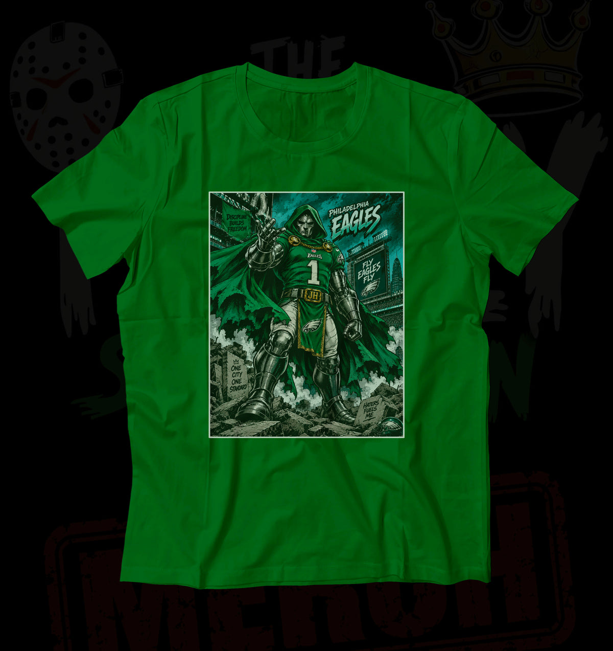 "Dr Doom QB1" 100% Ring Spun Cotton Tee