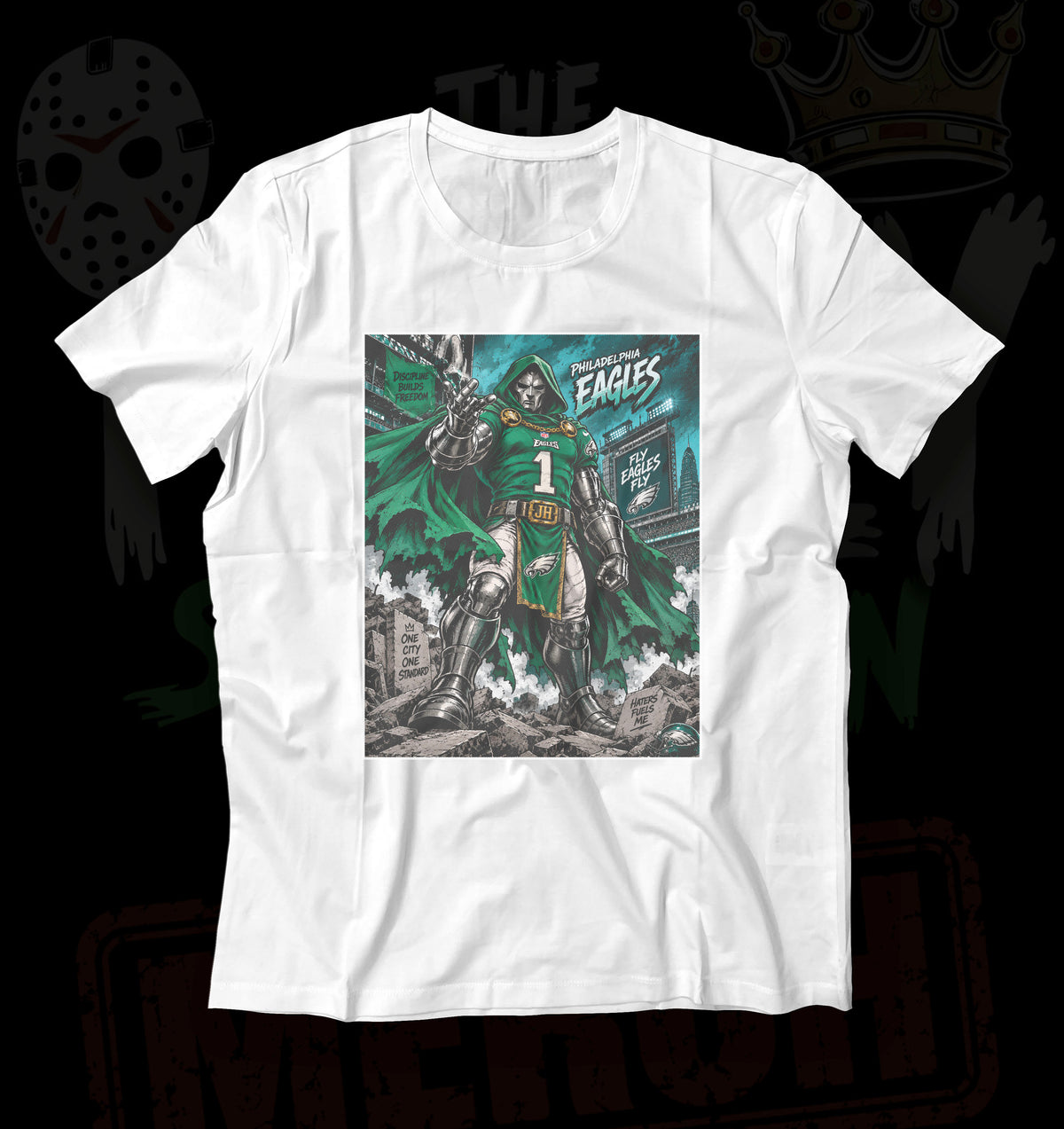 "Dr Doom QB1" 100% Ring Spun Cotton Tee