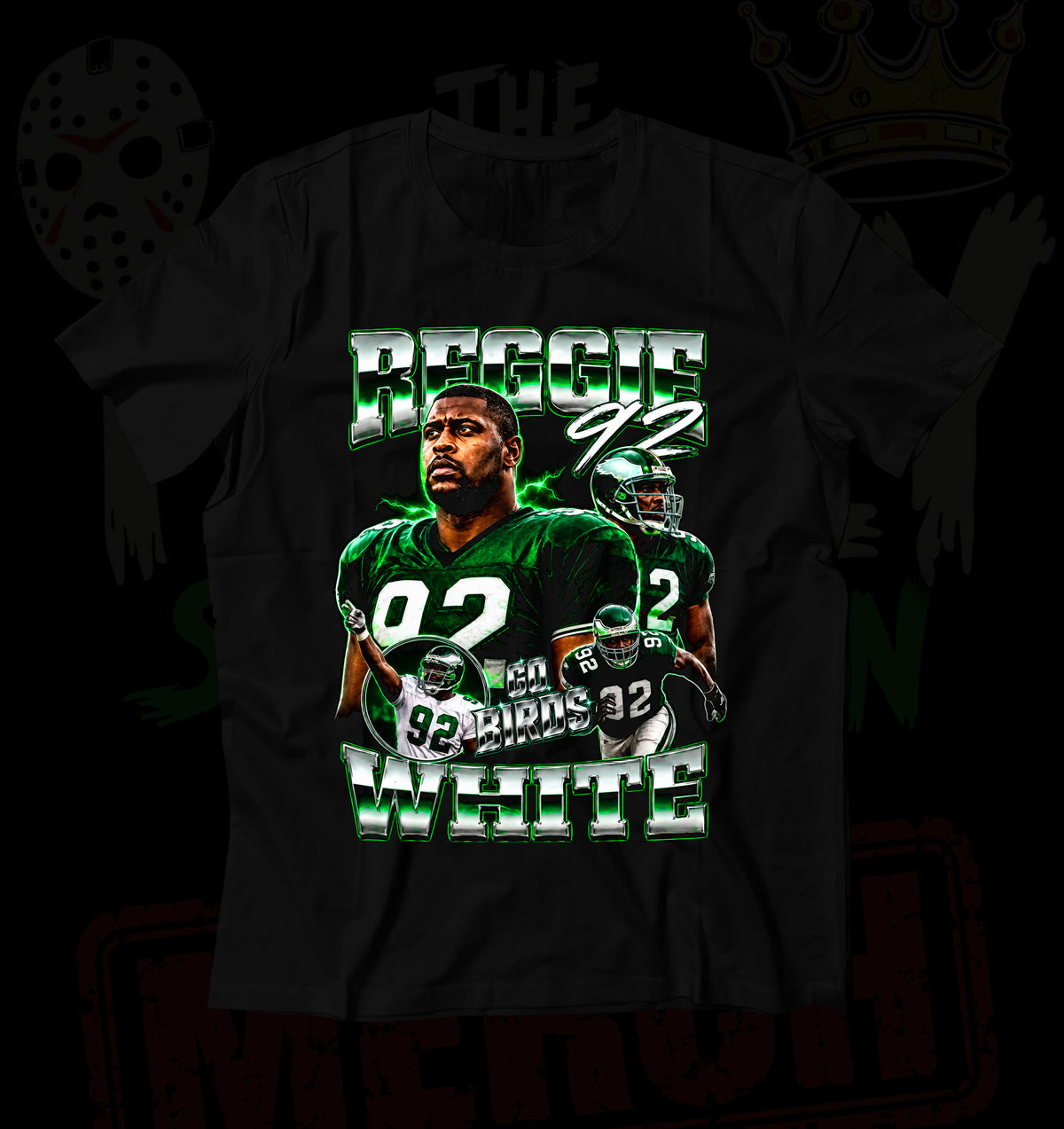 "Reggie" Graphic Tee" 100% Ring Spun Cotton Tee