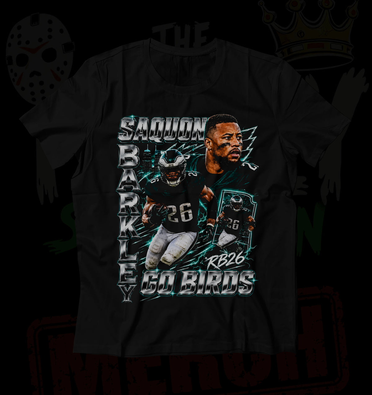 "Saquon" Graphic Tee" 100% Ring Spun Cotton Tee