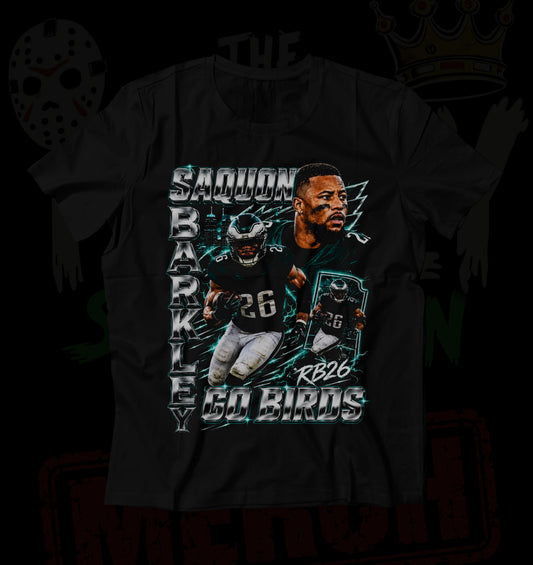 "Saquon" Graphic Tee" 100% Ring Spun Cotton Tee